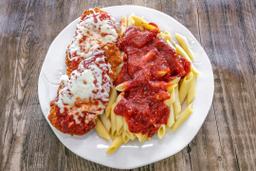 Chicken Parmesan with Ziti