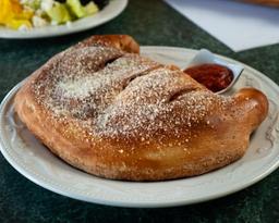 Spinach, Mushroom, and Feta Calzone